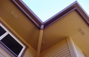 Light brown soffit